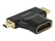 DELOCK Adapter HDMI-A Buchse > HDMI-C + HDMI-D 