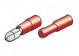 Lampa Rundsteck-Verbindungen Stecker und Buchse 4mm je 20 Stck, rot