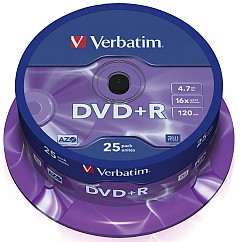 DVD+R 4,7GB 16X 25er SP