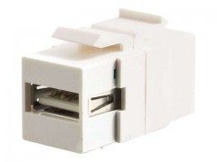 Kabel / USB 2.0 Keystone A-B F/F - Wht